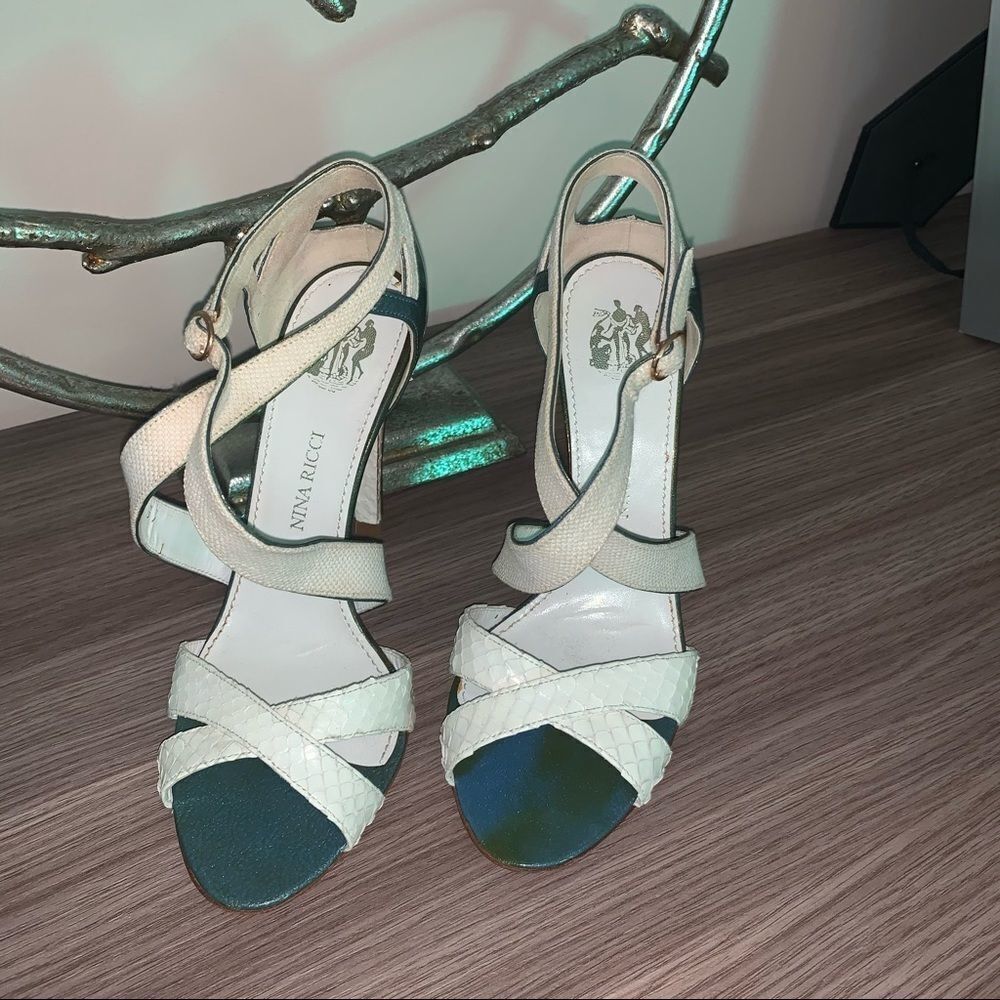Nina Ricci Python heels sandals - Picture 2 of 16